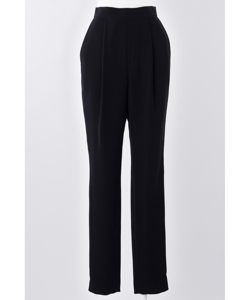 ENFOLD（エンフォルド）の「PEツイル ゴムジョッパーズ（スラックス・レディース・ブラック/ダークネイビー・38）」の2枚目の写真