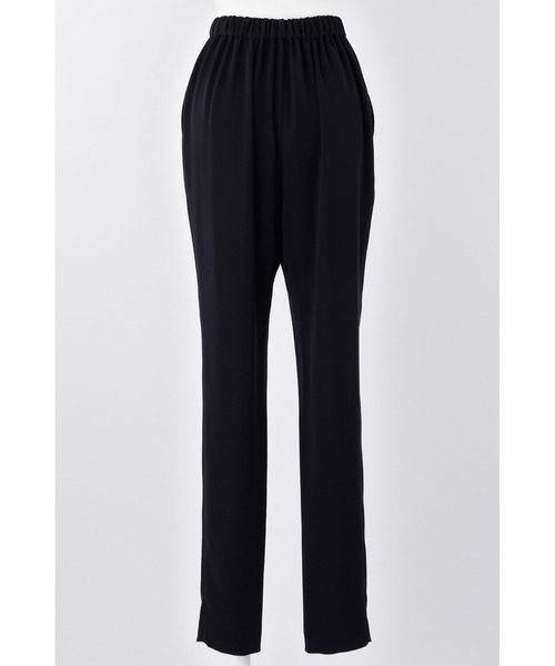 ENFOLD（エンフォルド）の「PEツイル ゴムジョッパーズ（スラックス・レディース・ブラック/ダークネイビー・38）」の4枚目の写真