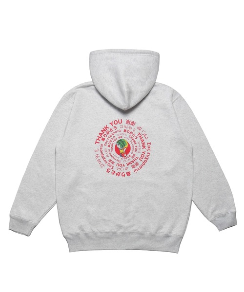 少年ジェッター（ショウネンジェッター）の「ARIGATO ZIP HOOD SW（パーカー・メンズ・アッシュグレー・M/L/XL）」の3枚目の写真