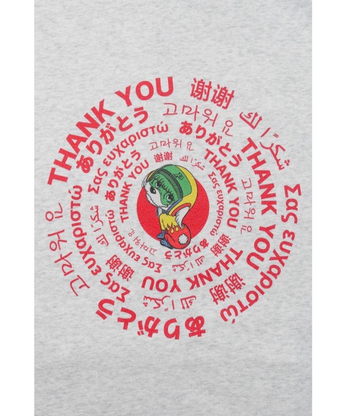 少年ジェッター（ショウネンジェッター）の「ARIGATO ZIP HOOD SW（パーカー・メンズ・アッシュグレー・M/L/XL）」の5枚目の写真