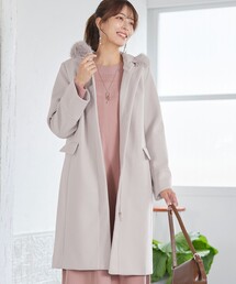 Tiaclasse（ティアクラッセ）の「2WAYフード付きフェイクウールコート（その他アウター）」