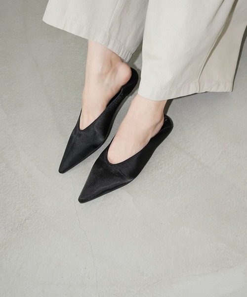 chuclla（チュクラ）の「ポインテッドトゥ 2WAYフラットパンプス chs25a020（パンプス・レディース・ブラック・36/37/38/39/40）」の8枚目の写真