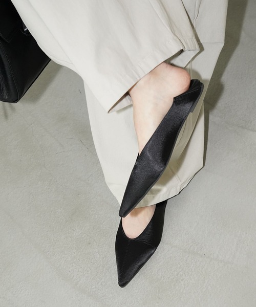 chuclla（チュクラ）の「ポインテッドトゥ 2WAYフラットパンプス chs25a020（パンプス・レディース・ブラック・36/37/38/39/40）」の9枚目の写真