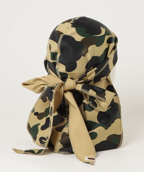 A BATHING APE（アベイシングエイプ）の「1ST CAMO DU-RAG（ハット・メンズ・イエロー/グリーン・FREE）」の5枚目の写真