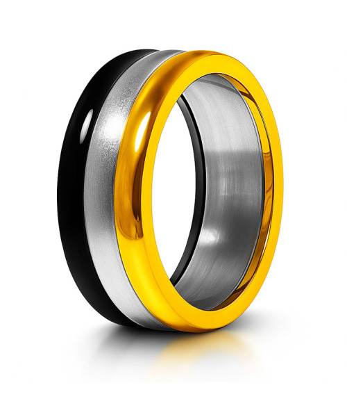 MARK-4（マーク4）の「3 COLOR LAYERED RING（リング・メンズ・その他・12号/15号/17号/20号/23号）」の2枚目の写真