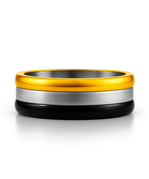 MARK-4（マーク4）の「3 COLOR LAYERED RING（リング・メンズ・その他・12号/15号/17号/20号/23号）」の3枚目の写真