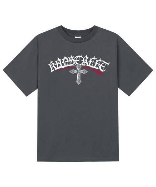 KAN6312(カン6312)の「KTG0162 レタリングクロスガット半袖Tシャツ - グレー(Tシャツ/カットソー・メンズ・その他・MEDIUM/LARGE/X-LARGE/SMALL)」の1枚目の写真