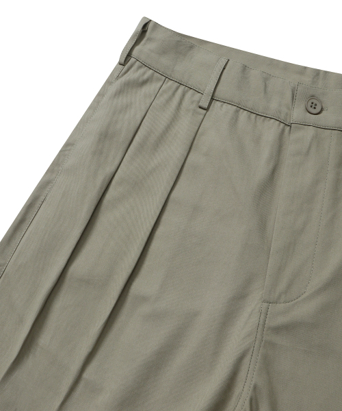CONNECT KINLOCH(コネクトキンロック)の「ツーピンタックハーフパンツ(ライトカーキ)(その他パンツ・メンズ・その他・MEDIUM/LARGE/X-LARGE)」の6枚目の写真