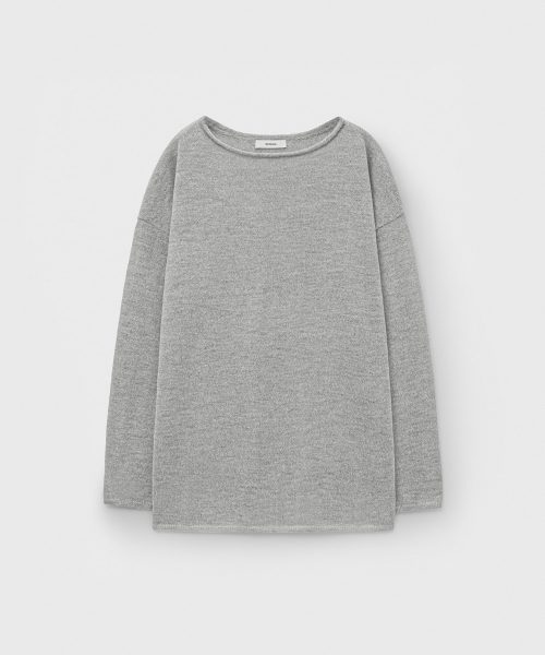 MONGDOL(モンドル)の「ルーズアルパカボートネックニットトップグレーMDKT119GRAY(ニット/セーター・レディース・その他・F)」の6枚目の写真