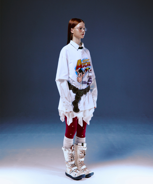 MAINBOOTH（メインブース）の「[アトム] スピードTシャツ(ホワイト)（Tシャツ/カットソー・レディース・その他・2/3）」の4枚目の写真