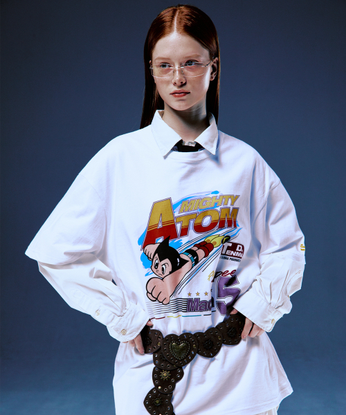 MAINBOOTH（メインブース）の「[アトム] スピードTシャツ(ホワイト)（Tシャツ/カットソー・レディース・その他・2/3）」の6枚目の写真