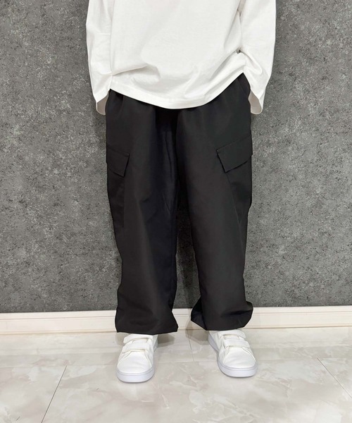 その他セレクト(ソノタセレクト)の「裏メッシュ バルーンカーゴパンツ(カーゴパンツ・キッズ・ブラック/チャコールグレー/オフホワイト/ダークグリーン/ベージュ・130cm/140cm/120cm/110cm/160cm/150cm)」の13枚目の写真
