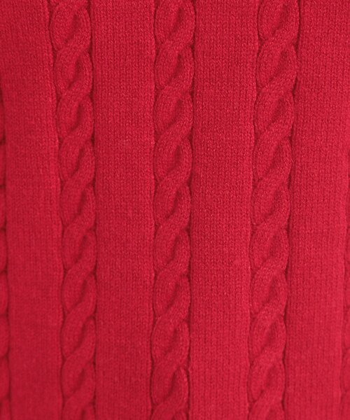 DRESKIP（ドレスキップ）の「【S-LL】配色ボタンがポイント 襟付きケーブルニット（ニット/セーター・レディース・オフホワイト/グレー/ワインレッド・04/03/02/01）」の20枚目の写真