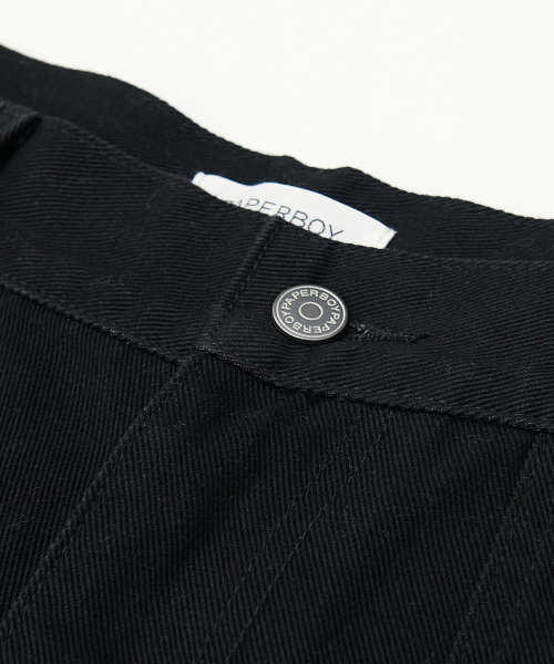 PAPERBOY(ペーパーボーイ)の「レギュラーフィットコットンパンツ-ブラック(その他パンツ・メンズ・その他・LARGE/X-LARGE/MEDIUM)」の2枚目の写真