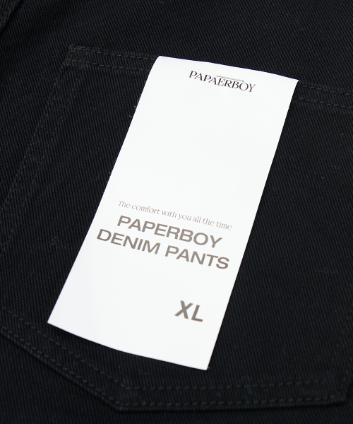PAPERBOY(ペーパーボーイ)の「レギュラーフィットコットンパンツ-ブラック(その他パンツ・メンズ・その他・LARGE/X-LARGE/MEDIUM)」の4枚目の写真