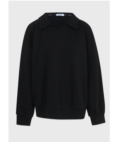 MICANE（ミケーネ）の「クーパーオープンカラー スウェットシャツ（スウェット・レディース・グレー/ブラック・SMALL/MEDIUM/LARGE）」の12枚目の写真