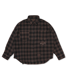 PIGMENT CROP OVER SHIRTS BROWN