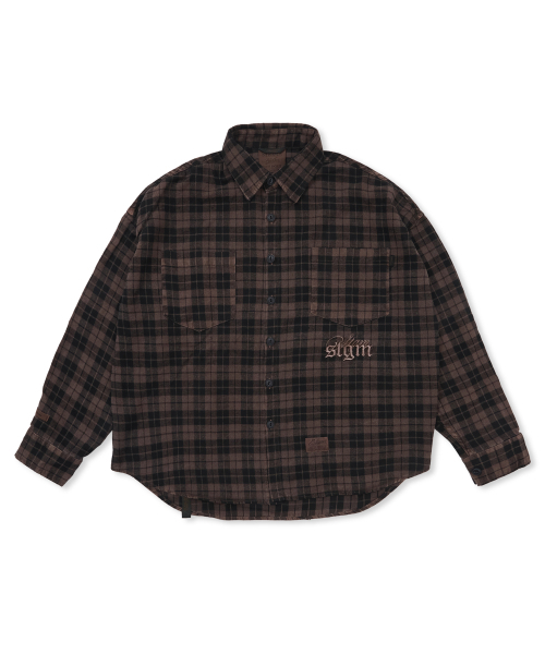 PIGMENT CROP OVER SHIRTS BROWN