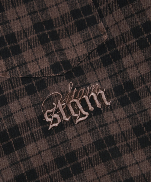 STIGMA(スティグマ)の「PIGMENT CROP OVER SHIRTS BROWN(シャツ/ブラウス・メンズ・その他・MEDIUM/LARGE/X-LARGE)」の5枚目の写真