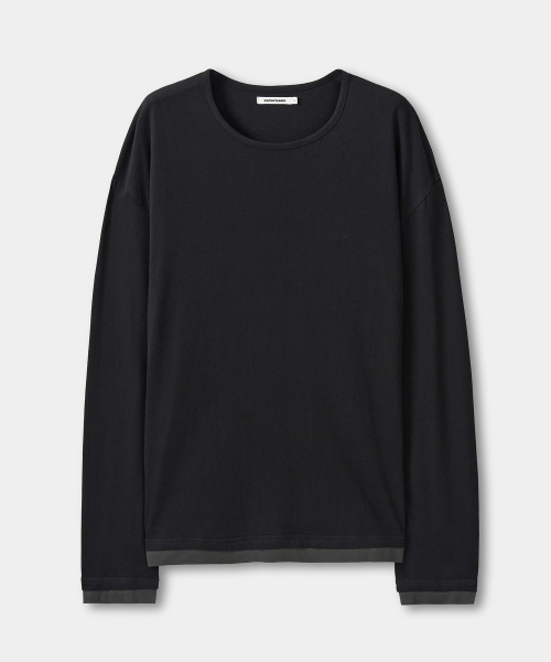 EXCONTAINER（エックスコンテナ）の「ヴィンテージレイヤードロングスリーブ (ブラック)（Tシャツ/カットソー・メンズ・その他・LARGE/X-LARGE/MEDIUM）」の5枚目の写真