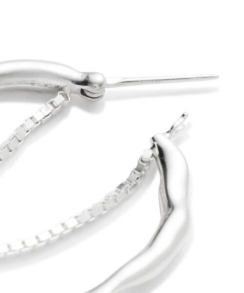 MAISON D' PULSE（メゾンドパルス）の「MAISON D’ PULSE( メゾンドパルス ）別注ピアス（ピアス（両耳用）・レディース・シルバー・F）」の6枚目の写真