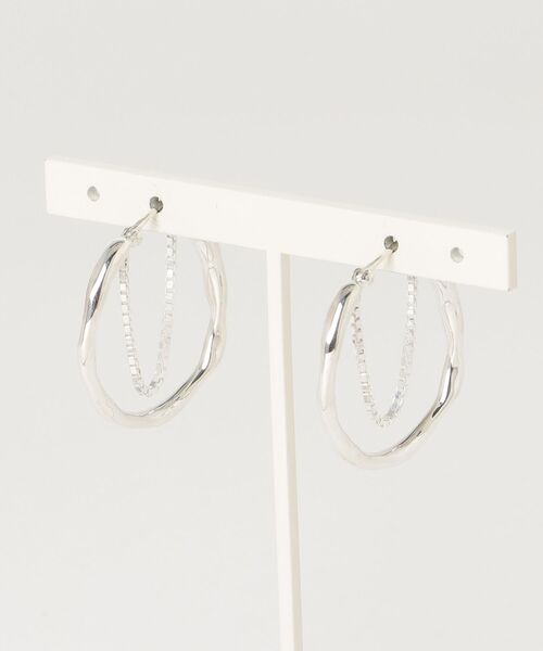 MAISON D' PULSE（メゾンドパルス）の「MAISON D’ PULSE( メゾンドパルス ）別注ピアス（ピアス（両耳用）・レディース・シルバー・F）」の3枚目の写真