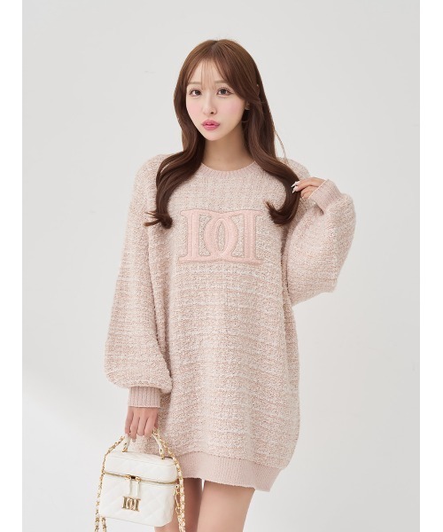 DDロゴツイードニットプルオーバー（ニット/セーター）｜Darich