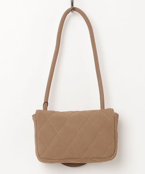 THEATRE PRODUCTS（シアタープロダクツ）の「フェイクスウェードキルティングバッグ（ハンドバッグ・レディース・ベージュ/ブラック・FREE）」の5枚目の写真