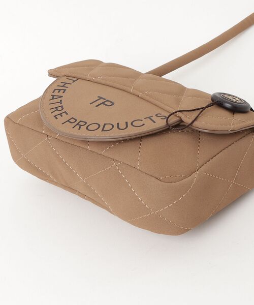 THEATRE PRODUCTS（シアタープロダクツ）の「フェイクスウェードキルティングバッグ（ハンドバッグ・レディース・ベージュ/ブラック・FREE）」の6枚目の写真