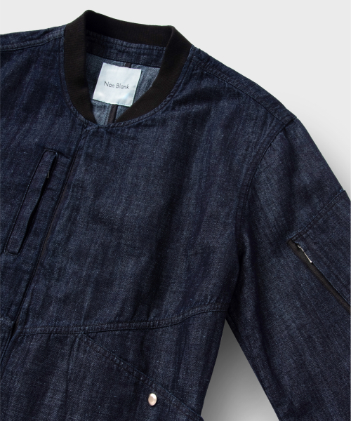 NONBLANK（ノンブランク）の「MA-1ジャケット_インディゴブルー（ブルゾン・レディース・その他・MEDIUM/LARGE/X-LARGE）」の3枚目の写真