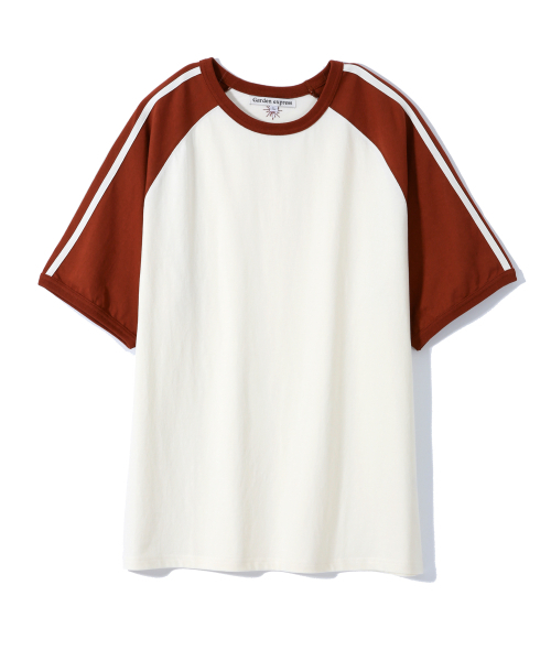 GARDEN EXPRESS(ガーデンエクスプレス)の「LINE POINT RINGER T-SHIRT (brick red)(Tシャツ/カットソー・メンズ・その他・X-LARGE)」の1枚目の写真