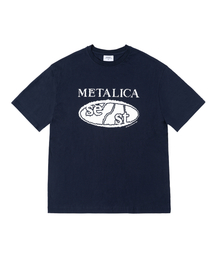 S'EST（エスイーエスティー）の「METALICA Short-Sleeved T-Shirt - Navy（Tシャツ/カットソー）」