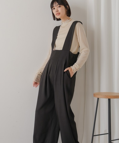 Bou Jeloud（ブージュルード）の「ハイウエストサロペット（サロペット/オーバーオール・レディース・ベージュ・MEDIUM）」の12枚目の写真