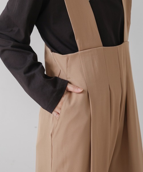 Bou Jeloud（ブージュルード）の「ハイウエストサロペット（サロペット/オーバーオール・レディース・ベージュ・MEDIUM）」の7枚目の写真