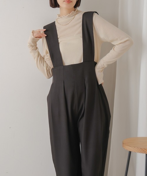 Bou Jeloud（ブージュルード）の「ハイウエストサロペット（サロペット/オーバーオール・レディース・ベージュ・MEDIUM）」の13枚目の写真