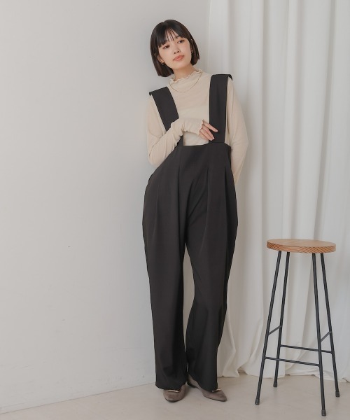 Bou Jeloud（ブージュルード）の「ハイウエストサロペット（サロペット/オーバーオール・レディース・ベージュ・MEDIUM）」の14枚目の写真