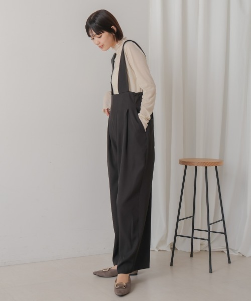 Bou Jeloud（ブージュルード）の「ハイウエストサロペット（サロペット/オーバーオール・レディース・ベージュ・MEDIUM）」の15枚目の写真