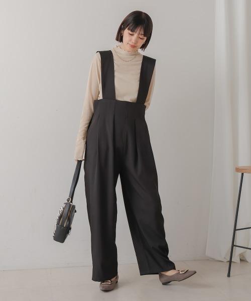 Bou Jeloud（ブージュルード）の「ハイウエストサロペット（サロペット/オーバーオール・レディース・ベージュ・MEDIUM）」の18枚目の写真