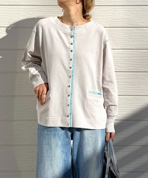 Q | ミニ裏毛ラインボックスカーデ(カーディガン/ボレロ)