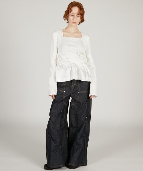 ツイストヘムトップ / Twist Hem Top（Tシャツ/カットソー）｜PRANK