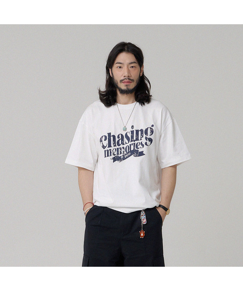 BUBBLPIECE(バブルピース)の「16番手チェイシングピグメントTシャツ_ホワイト(Tシャツ/カットソー・レディース・その他・MEDIUM/LARGE)」の1枚目の写真