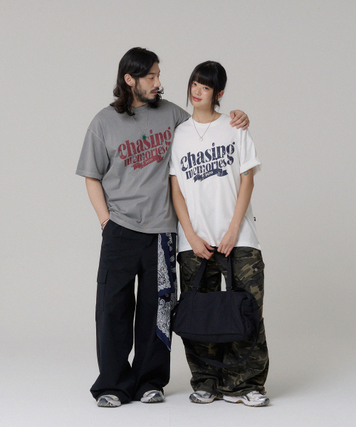 BUBBLPIECE(バブルピース)の「16番手チェイシングピグメントTシャツ_ホワイト(Tシャツ/カットソー・レディース・その他・MEDIUM/LARGE)」の2枚目の写真