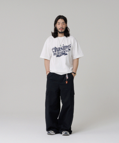 BUBBLPIECE(バブルピース)の「16番手チェイシングピグメントTシャツ_ホワイト(Tシャツ/カットソー・レディース・その他・MEDIUM/LARGE)」の4枚目の写真