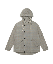 SOLEW（ソル）の「TR Hooded Windbreaker_Check Blue（ナイロンジャケット）」