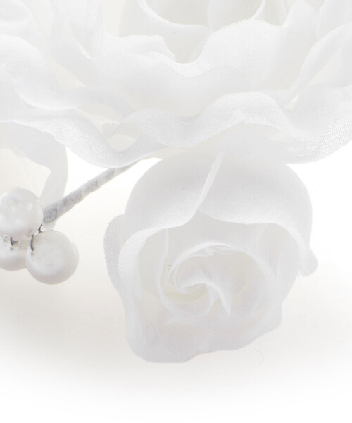 BeBe（ベベ）の「【日本製】フラワーコサージュ（ブローチ/コサージュ・キッズ・ブルー/ホワイト・FREE）」の9枚目の写真