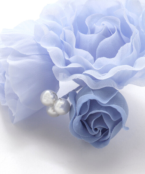BeBe（ベベ）の「【日本製】フラワーコサージュ（ブローチ/コサージュ・キッズ・ブルー/ホワイト・FREE）」の14枚目の写真