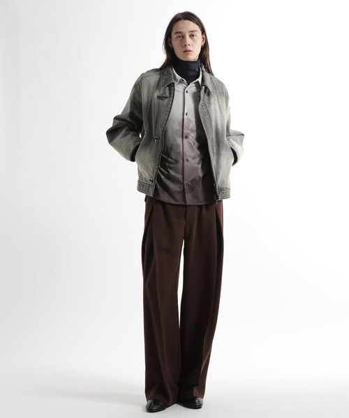 HARE(ハレ)の「フラワーグラデーションシャツ(HARE)(シャツ/ブラウス・メンズ・ブルー/グレー・FREE)」の3枚目の写真