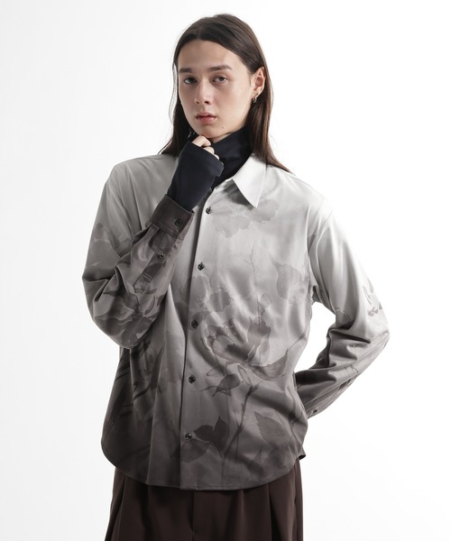 HARE(ハレ)の「フラワーグラデーションシャツ(HARE)(シャツ/ブラウス・メンズ・ブルー/グレー・FREE)」の8枚目の写真