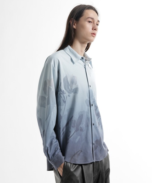 HARE(ハレ)の「フラワーグラデーションシャツ(HARE)(シャツ/ブラウス・メンズ・ブルー/グレー・FREE)」の13枚目の写真