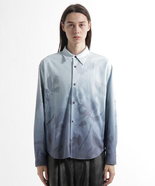 HARE(ハレ)の「フラワーグラデーションシャツ(HARE)(シャツ/ブラウス・メンズ・ブルー/グレー・FREE)」の15枚目の写真